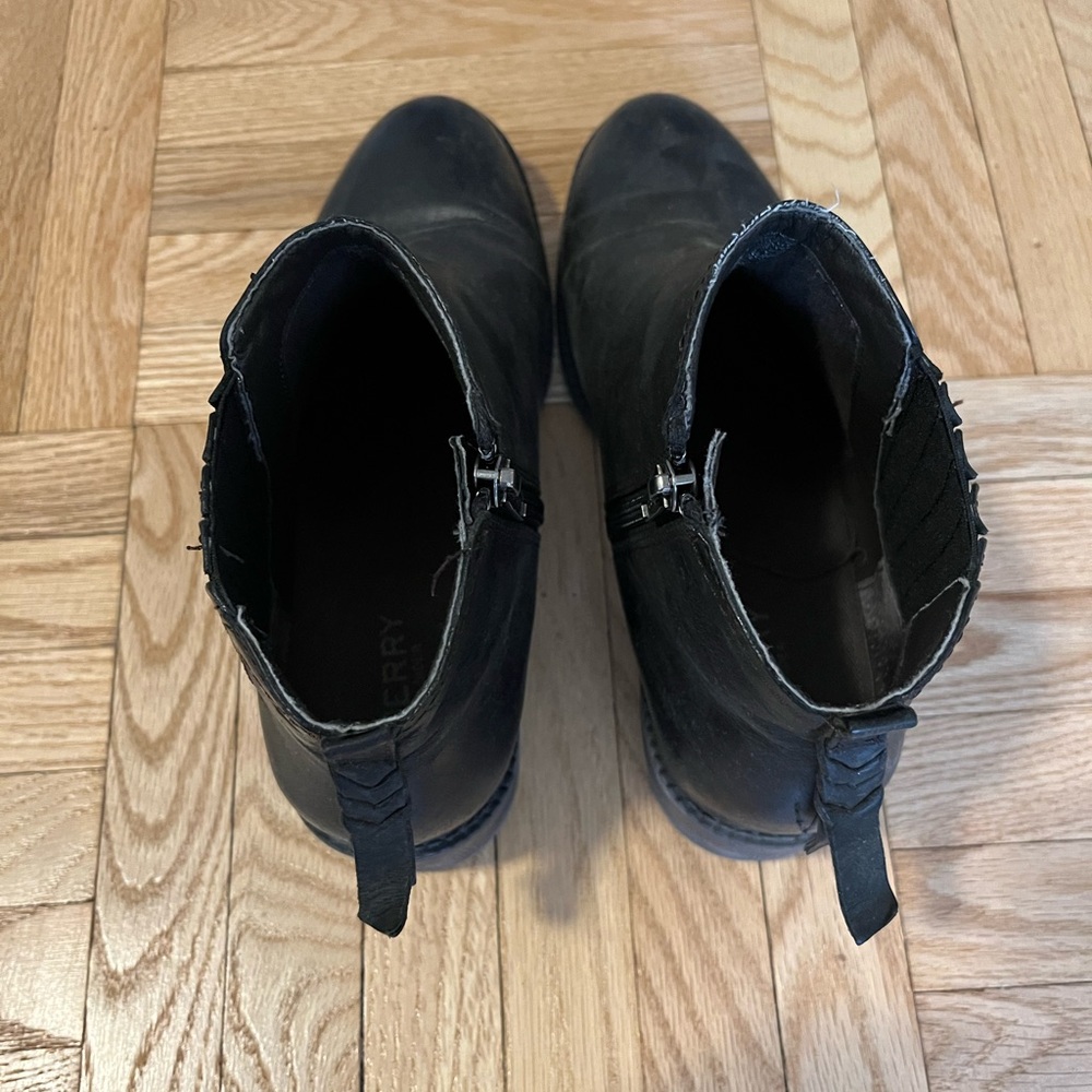 Sperry Women's Black Leather Boots - Picture 5 of 7
